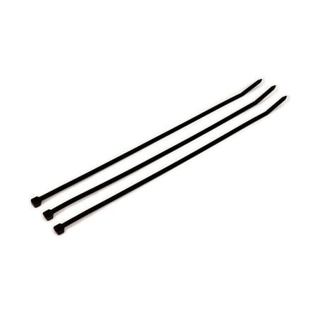 3M Cable Tie, 11 in L, 3 in Max Bundle Dia., Black, Nylon, 50 lb Strength, 100 PK 7000058850